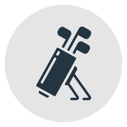 Stockage des clubs de golf